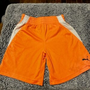 Orange Puma Boys size 4 basketball shorts